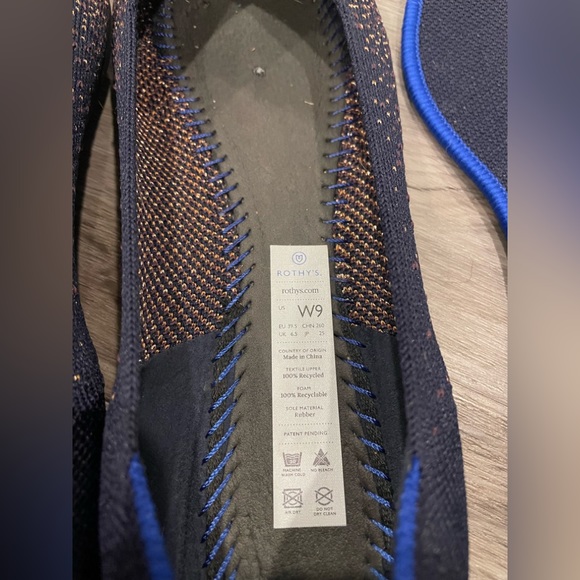 Rothy’s 🦄, 9, Pre-Owned, Midnight Metallic - Picture 6 of 8